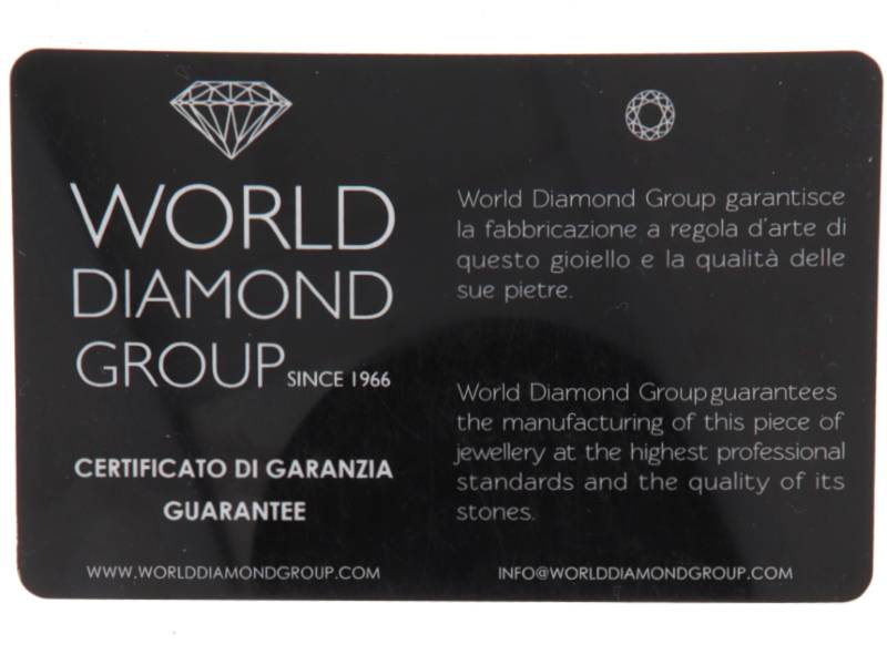 ANELLO ETERNITY A SCALARE ORO BIANCO E DIAMANTI GRACE WORLD DIAMOND GROUP ABTRE1481